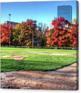 Baseball Season Is Over Boston Ma Boston Common Baseball Field Canvas Print