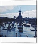 #battleship #battleshipnc #nc #navy Canvas Print