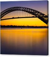 Bayonne Bridge Sundown Canvas Print