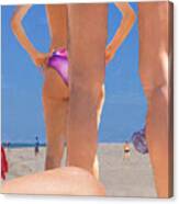 Beach People  Number One Canvas Print