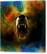Bear Roar Abstract Canvas Print