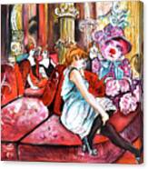 Bearnadette In The Salon Rue Des Moulins In Paris Canvas Print