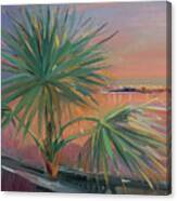 Beautiful Sunset In Durres, Albania Canvas Print