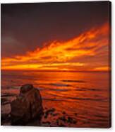 Beautiful Sunset In San Diego 2010 Canvas Print