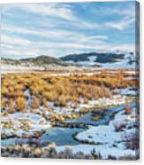 Beaver Swamp In Rocky Mountains Canvas Print