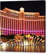 Bellagio At Night Canvas Print