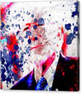 Bernie Sanders Paint Splatter Canvas Print