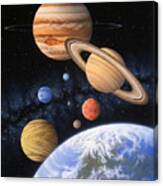 Beyond The Home Planet Canvas Print