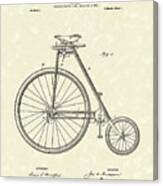 Bicycle Anderson 1899 Patent Art Canvas Print