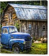 Big Blue At The Farm Canvas Print