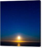 Big Sur Moonset Canvas Print