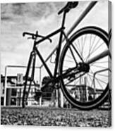 #bike #fixed #oldstyle #blackandwhite Canvas Print
