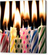 Birthday Candles Canvas Print