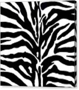 Black And White Zebra Canvas Print