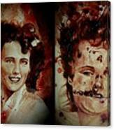Black Dahlia Elizabeth Short Before And After Canvas Print