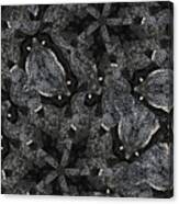 Black Granite Kaleido 3 Canvas Print
