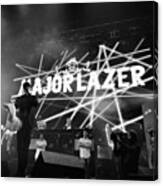 #blackandwhite #majorlazer #diplo Canvas Print