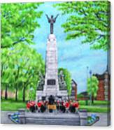 Blackpool Brass Ashton Gardens War Memorial St Annes On Sea Canvas Print