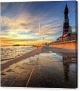Blackpool Sunset Canvas Print