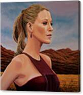 Blake Lively Painting Canvas Print