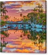 Blazing Sky Reflections From Above Canvas Print