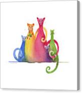 Blended Family Of Five Canvas Print Blended Family Of Five Canvas Print