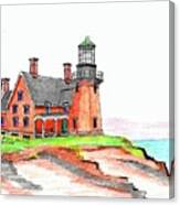 Block Island South Lighthouse Canvas Print