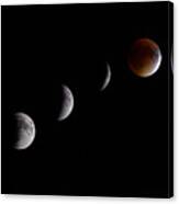 Blood Moon Lunar Eclipse Canvas Print
