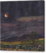 Blood Moon Over Boulder Canvas Print