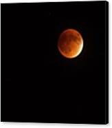Blood Moon, Total Lunar Eclipse Canvas Print