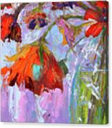 Blossom Dreams In A Vase Oil Painting, Floral Still Life Canvas Print