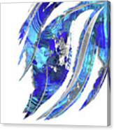 Blue Abstract Art - Flowing 2 - Sharon Cummings Painting by Sharon ...