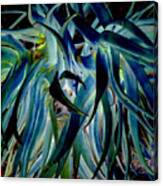 Blue Abstract Art Lorx Canvas Print