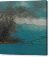 Blue Alexander With Brush Fire Canvas Print