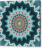 Blue And Turquoise Pattern Canvas Print
