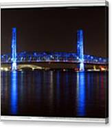 Blue Bridge Of Jacksonville Canvas Print