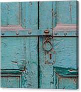 Blue Door Of Cortona Canvas Print