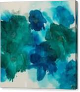 Blue Floral Canvas Print