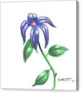 Blue Flower Canvas Print