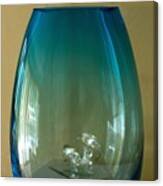 Blue Glass Vase. Canvas Print