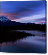 Blue Hour At Hosmer Lake Canvas Print