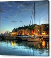 Blue Hour At Port Nice 2.0 Canvas Print