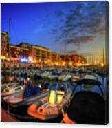 Blue Hour At Port Nice 1.0 Canvas Print