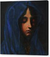 Blue Madonna Canvas Print