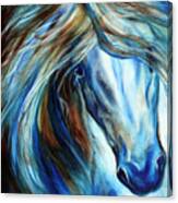 Blue Mane Event Equine Abstract Canvas Print