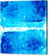 Blue Modern Art - Two Pools - Sharon Cummings Canvas Print