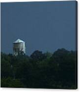 Blue Moon Over Zanesville Water Tower Canvas Print