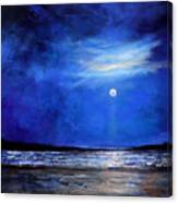 Blue Night Light Canvas Print