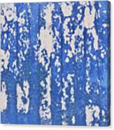 Blue Painted Metal Canvas Print