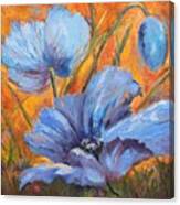 Blue Poppies Canvas Print